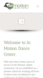 Mobile Screenshot of inmotiondancecenternc.com